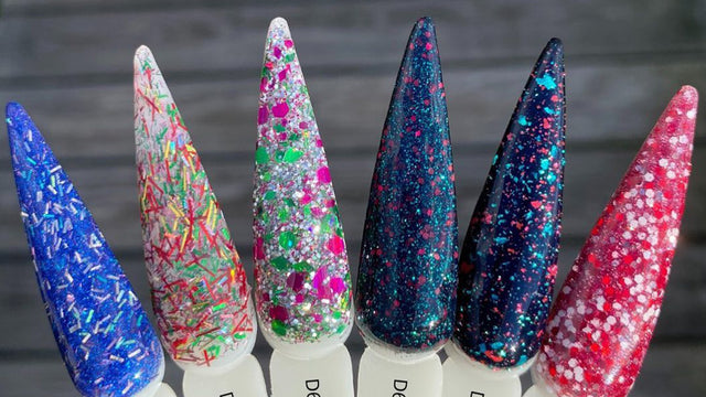 Revel Nail Deck The Halls: 6 Festive Glitter Dip Colors