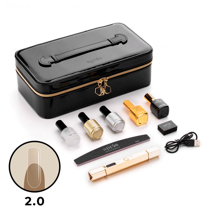 Apres - Gel-X Nail Extension Kit 2.0 - Natural Square Short (600 Pcs) - Nail Extensions at Beyond Polish