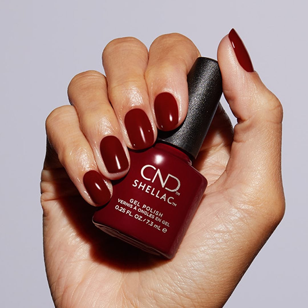 CND - Shellac & Vinylux Combo - Bordeaux Babe - Gel & Lacquer Polish at Beyond Polish