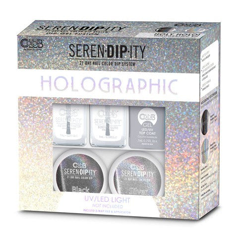 Color Club - Serendipity Dip Starter Kit - Holographic Holy Holo - Dipping Powder at Beyond Polish