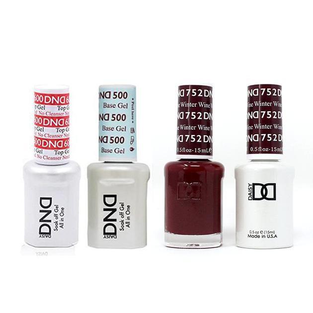 DND - #500#600 Base, Top, Gel & Lacquer Combo - Winter Wine - #752 - Gel & Lacquer Polish at Beyond Polish