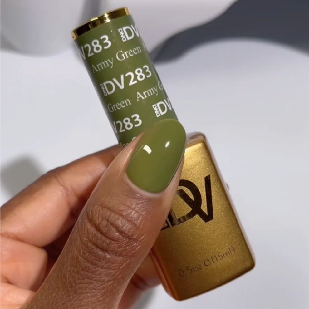 DND - Diva Duo - Army Green - #283 - Gel & Lacquer Polish at Beyond Polish