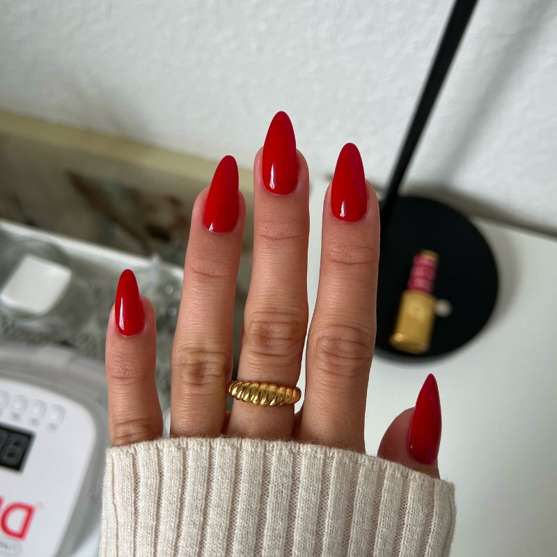 DND - Diva Duo - Left Him On Red - #163 - Gel & Lacquer Polish at Beyond Polish