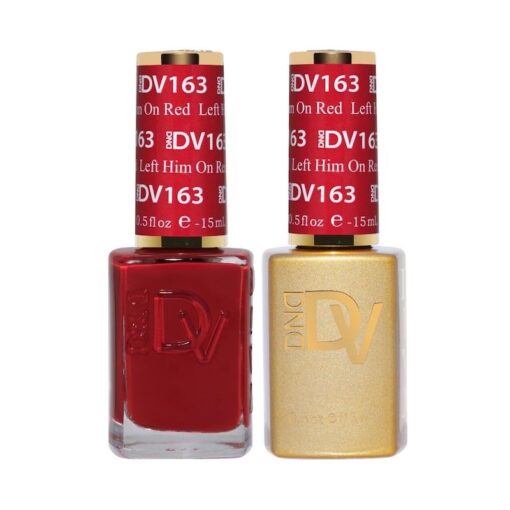 DND - Diva Duo - Left Him On Red - #163 - Gel & Lacquer Polish at Beyond Polish