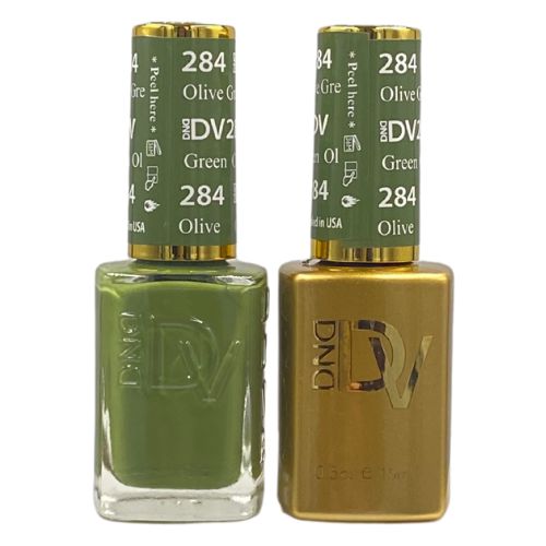 DND - Diva Duo - Olive Green - #284 - Gel & Lacquer Polish at Beyond Polish