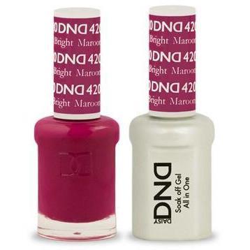 DND - Gel & Lacquer - Bright Maroon - #420 - Gel & Lacquer Polish at Beyond Polish