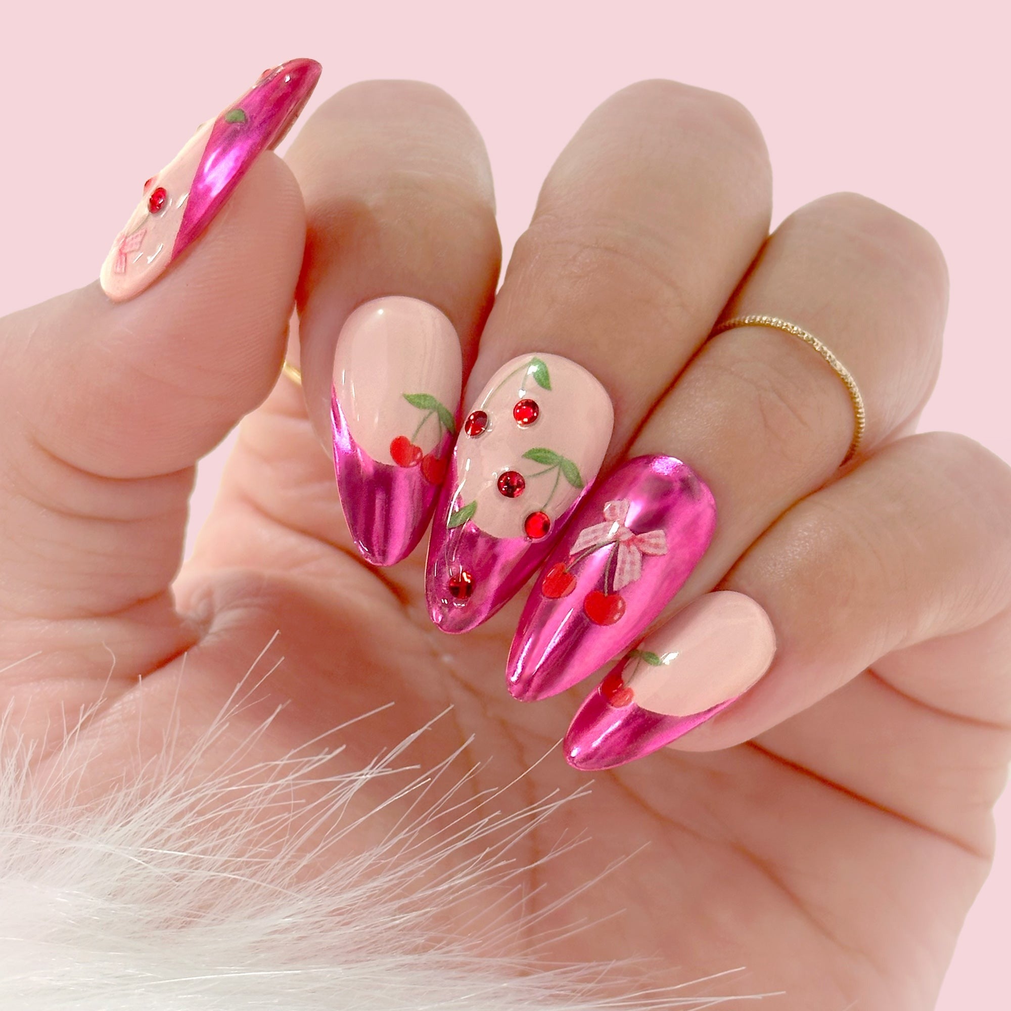 Daily Charme - Mirror Candy Pink Chrome Powder - Nail Art at Beyond Polish
