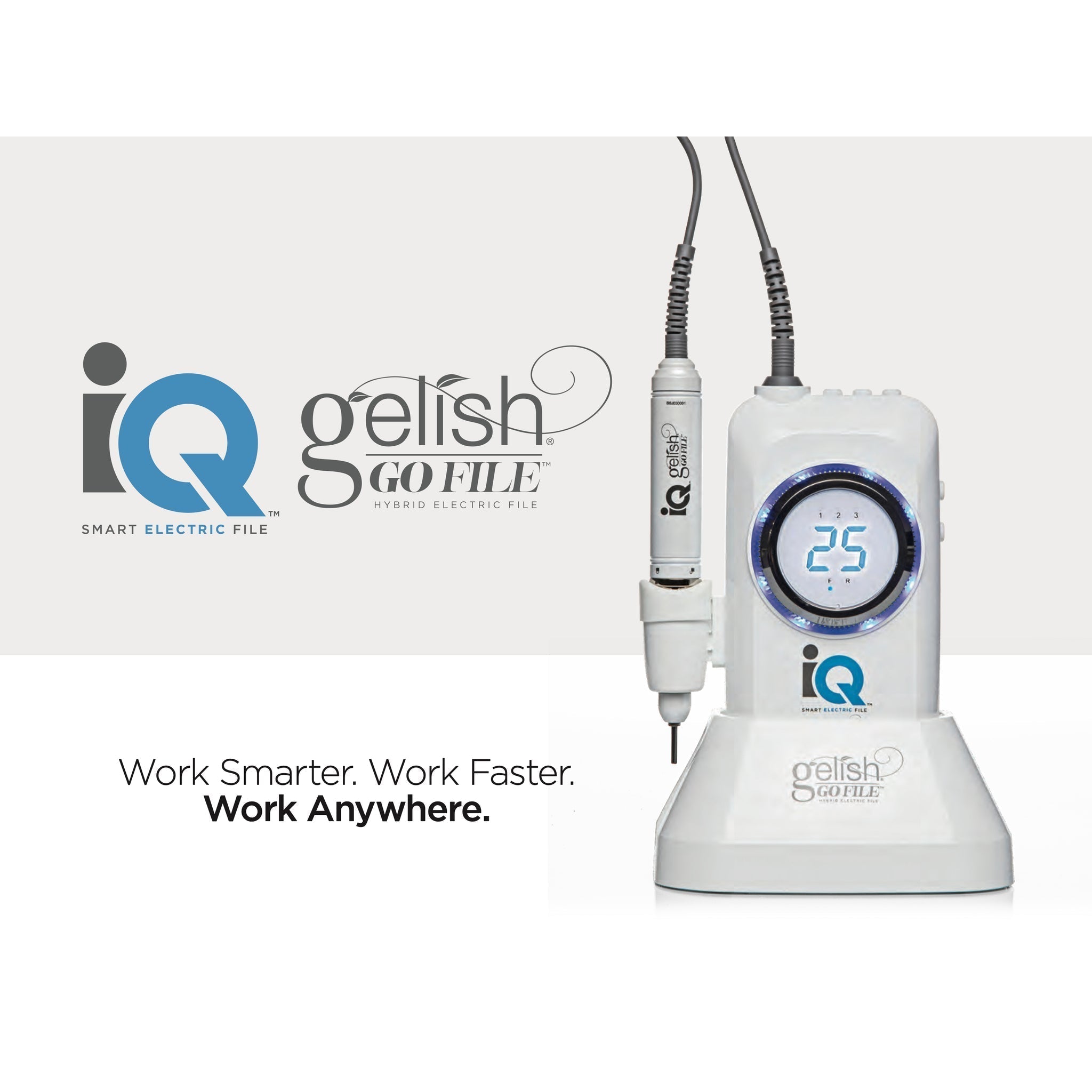 Gelish - Go File IQ Smart Hybrid Electric File - Manicure & Pedicure Tools at Beyond Polish