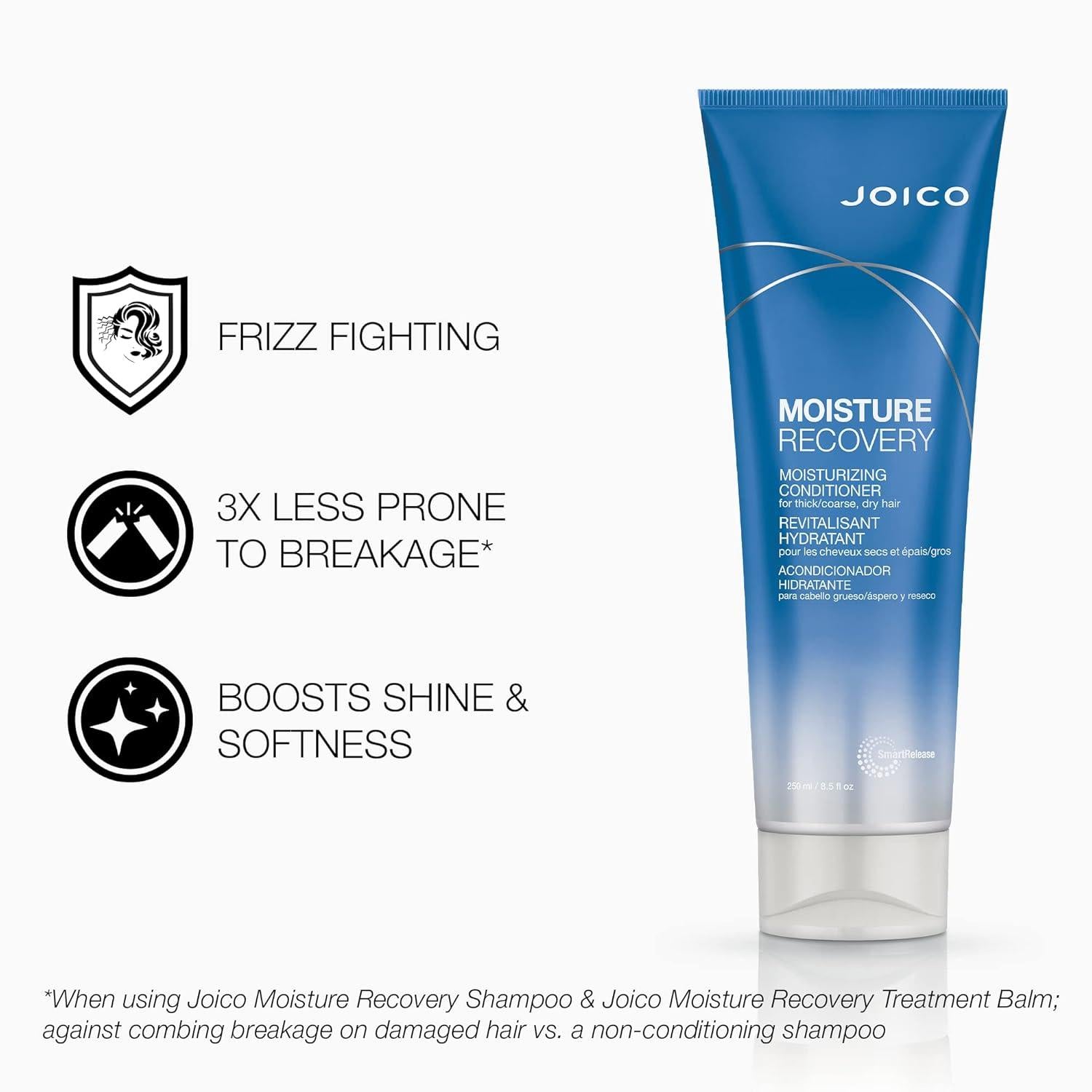 Joico - Moisture Recovery Duo Set: Shampoo 10.1 oz + Conditioner 8.5 oz - Hair at Beyond Polish