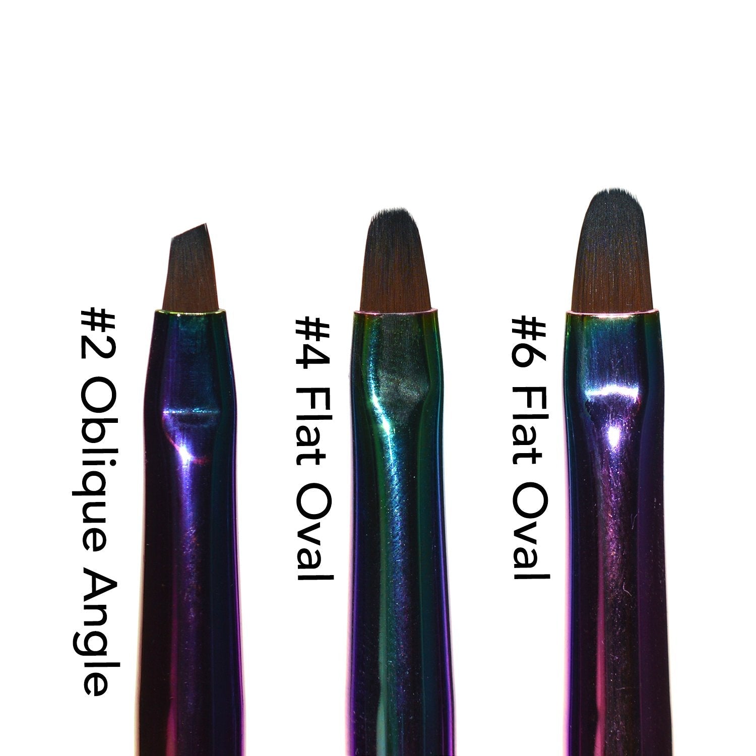 KBShimmer - Nail Tool - #4 Flat Oval Vegan Clean Up Brush - Manicure & Pedicure Tools at Beyond Polish