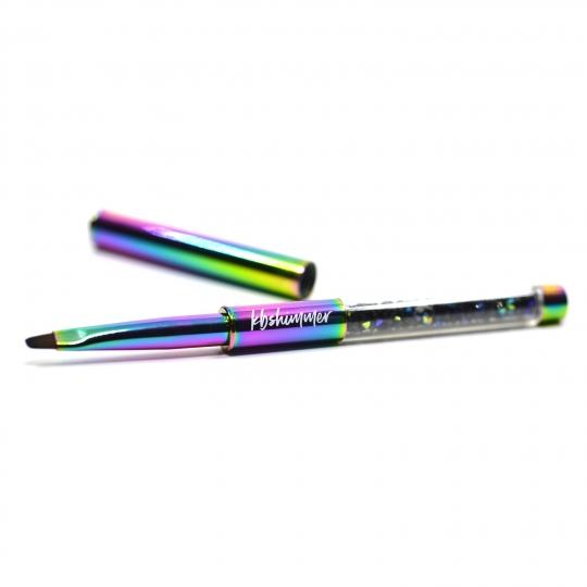 KBShimmer - Nail Tool - #4 Flat Oval Vegan Clean Up Brush - Manicure & Pedicure Tools at Beyond Polish