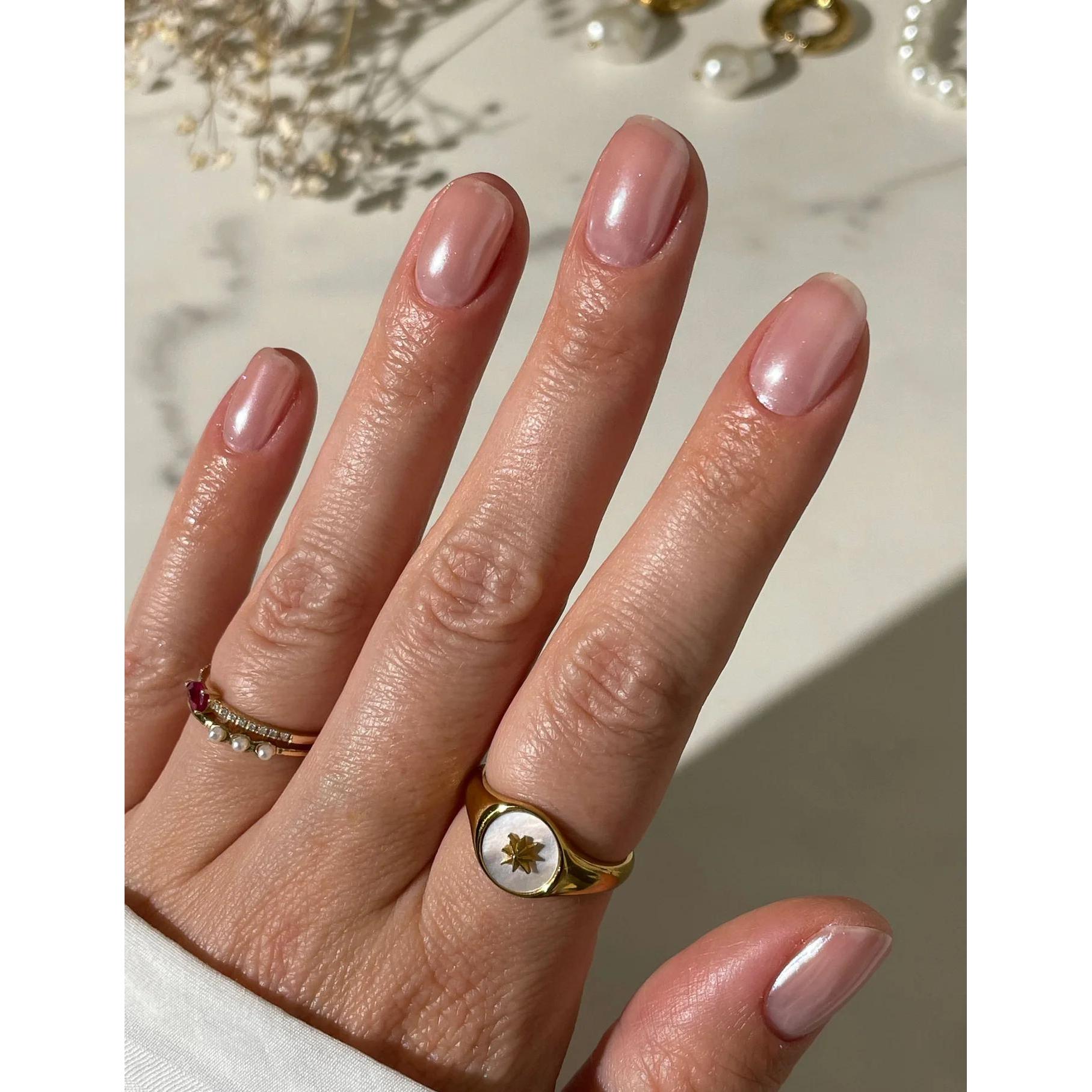 Le Mini Macaron - Le Pearl - Nail Powder & Gel Topcoat Set - Top Coat & Gel at Beyond Polish