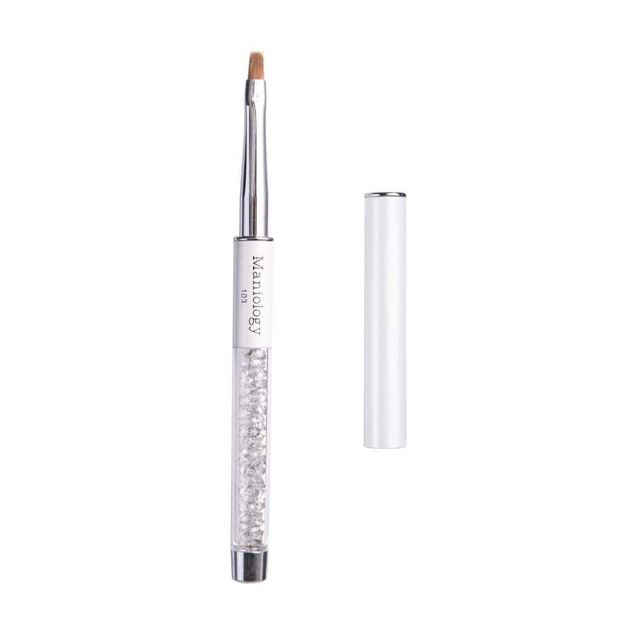 Maniology - Nail Tool - Premium Nail Art Manicure Brush - French Flat Tip Brush #103 - Manicure & Pedicure Tools at Beyond Polish