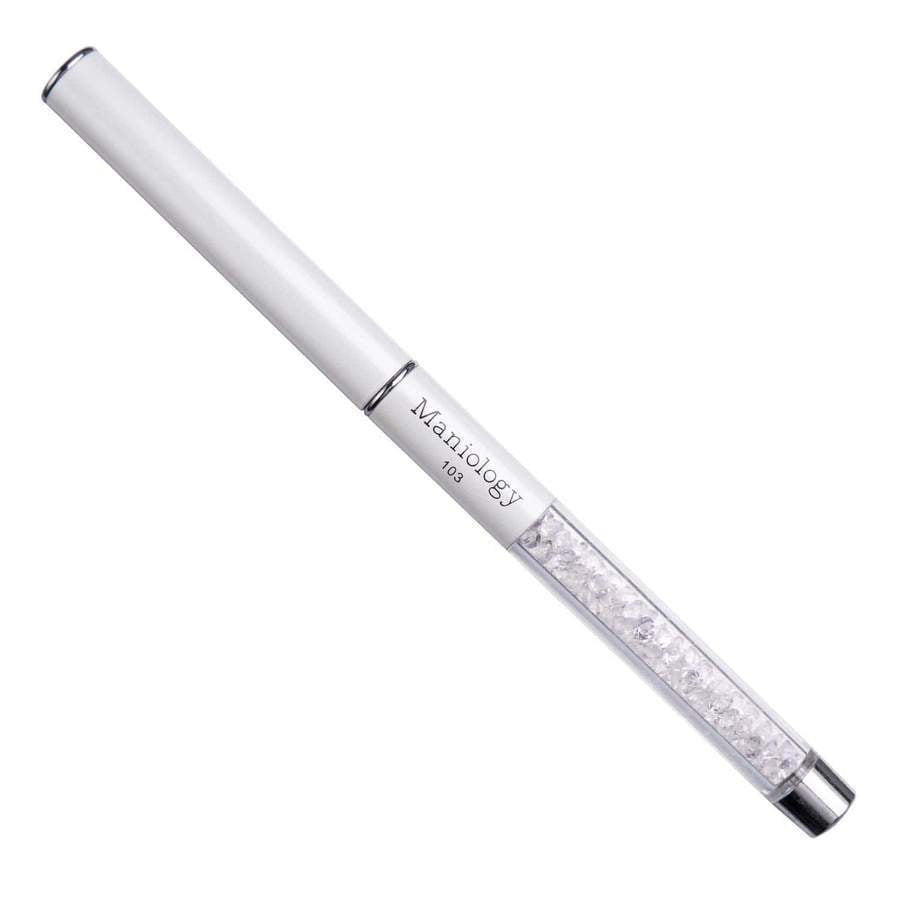 Maniology - Nail Tool - Premium Nail Art Manicure Brush - French Flat Tip Brush #103 - Manicure & Pedicure Tools at Beyond Polish