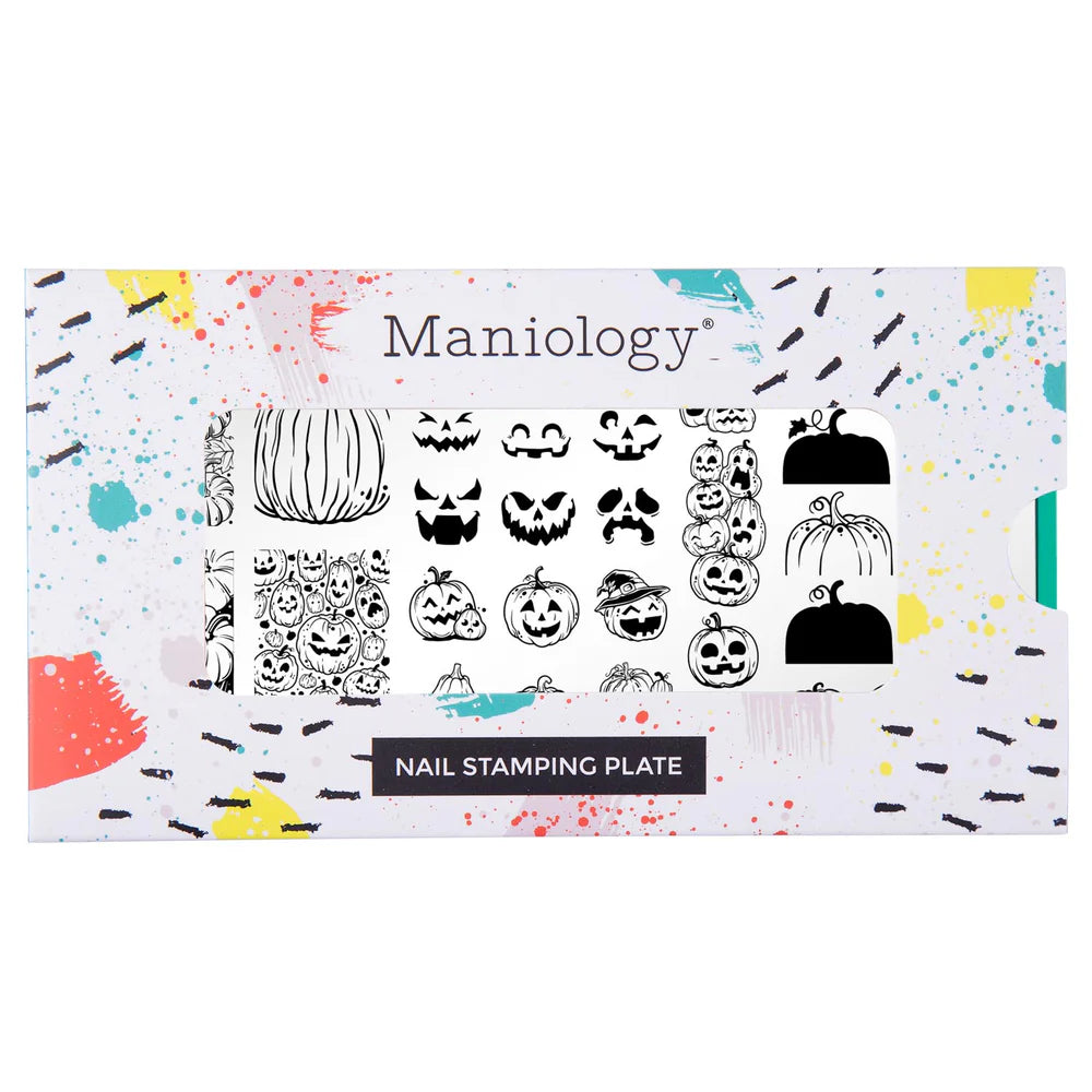 Maniology - Stamping Plate - Pumpkin Patch (M520) - Nail Art at Beyond Polish