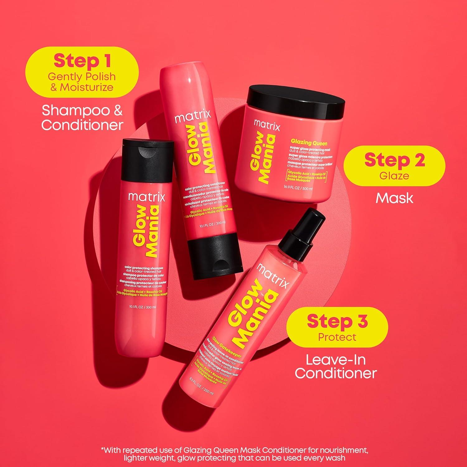 Matrix - Glow Mania Color Protecting Shampoo - 1 Liter / 33.8 oz - Hair at Beyond Polish