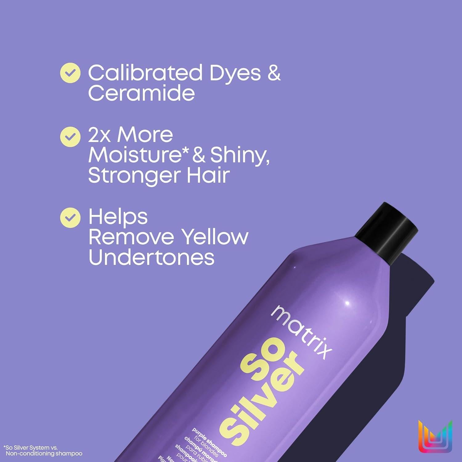 Matrix - So Silver Purple Shampoo - 1 Liter / 33.8 oz - Hair at Beyond Polish