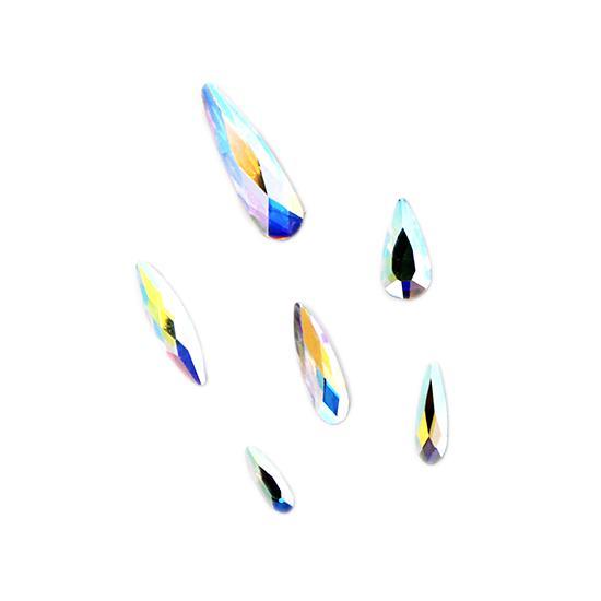 Nail Art Design - Teardrop Gem Set - Nail Art at Beyond Polish