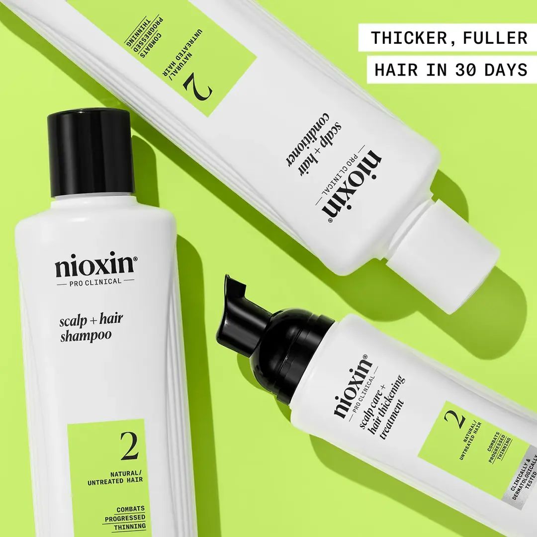 Nioxin Shampoo, Conditioner, Scalp Treatment - System Kit 2 - Hair at Beyond Polish