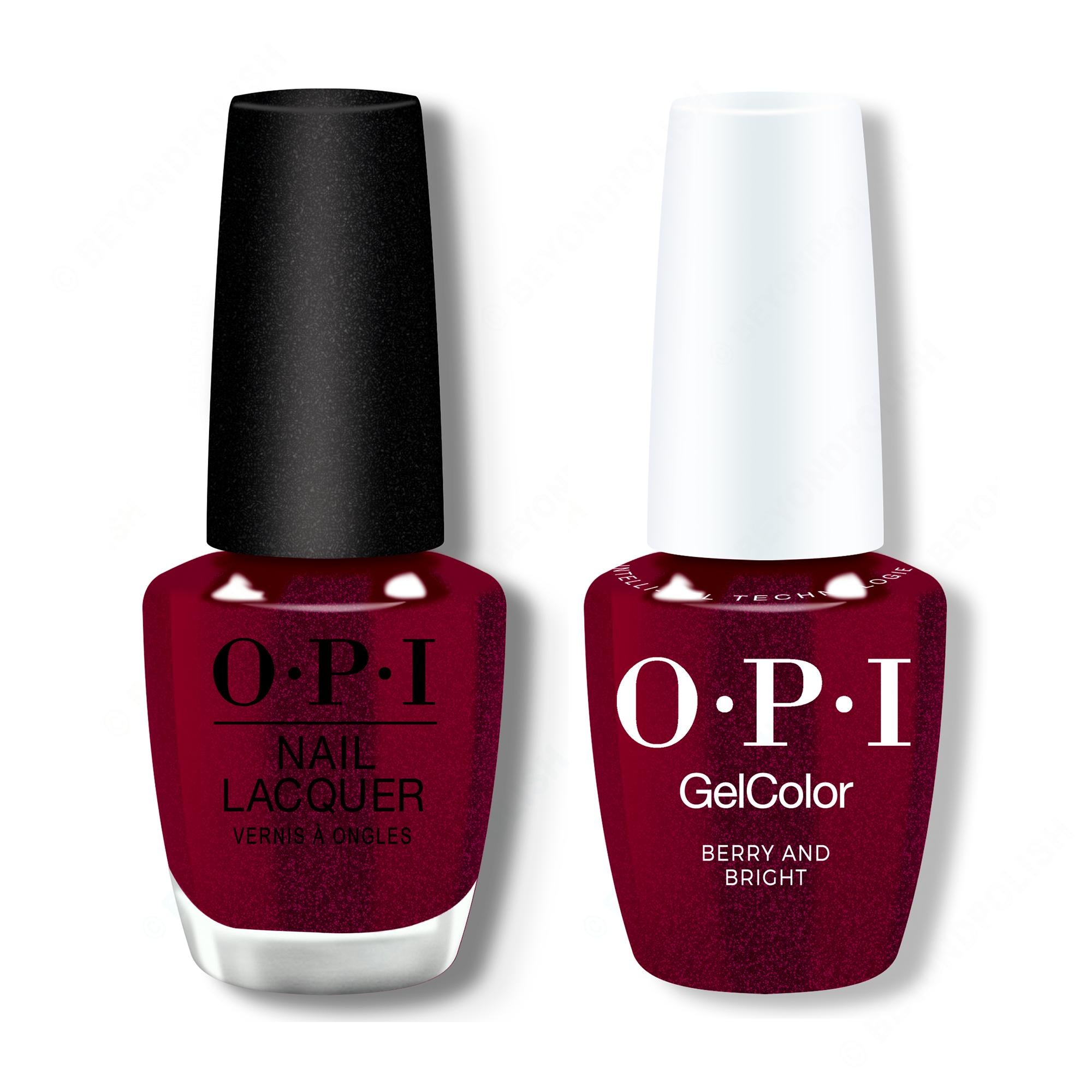 OPI - Gel & Lacquer Intelli-Gel Combo - Berry And Bright - Gel & Lacquer Polish at Beyond Polish