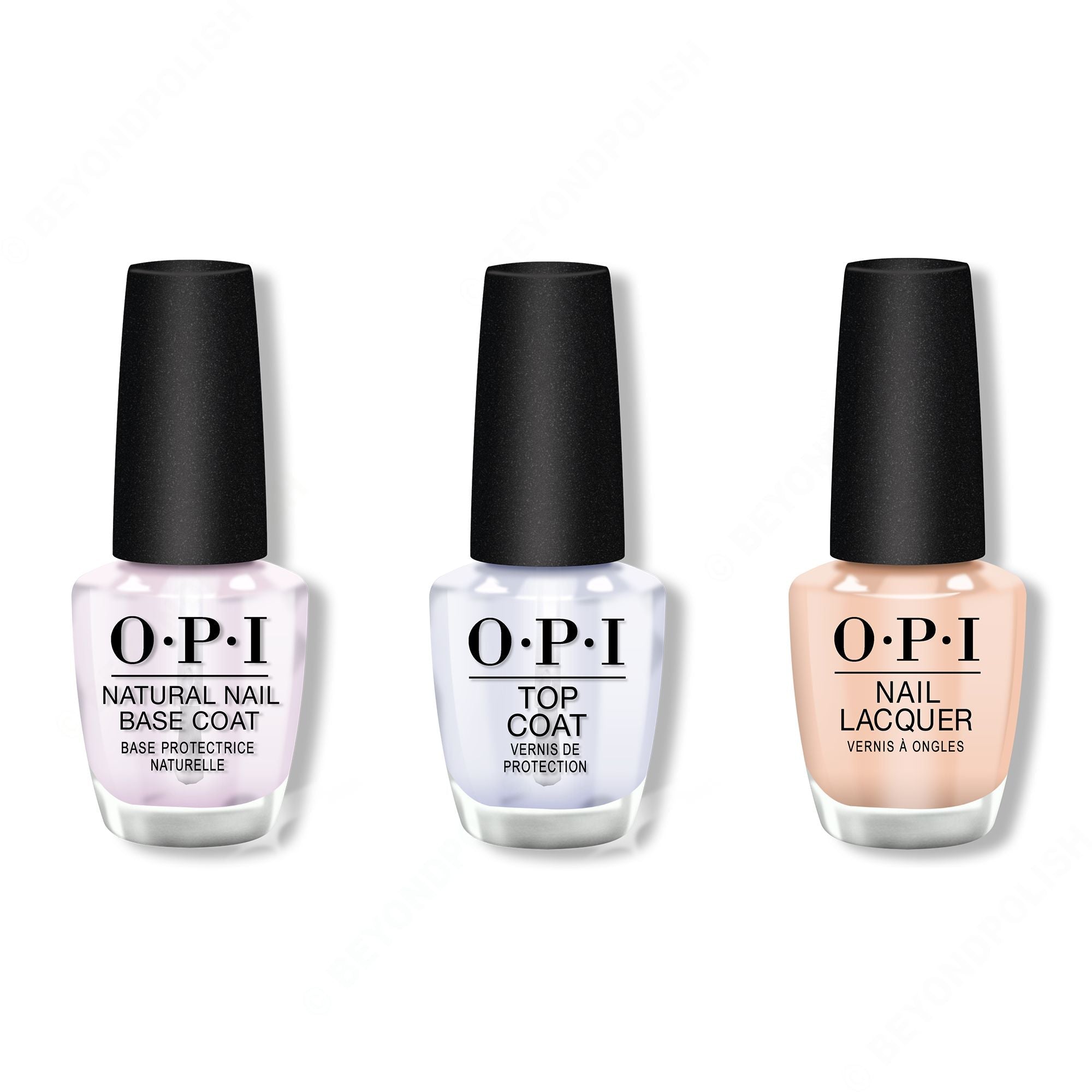 OPI - Nail Lacquer Combo - Base, Top & Samoan Sand 0.5 oz - #NLP61 - Nail Lacquer at Beyond Polish