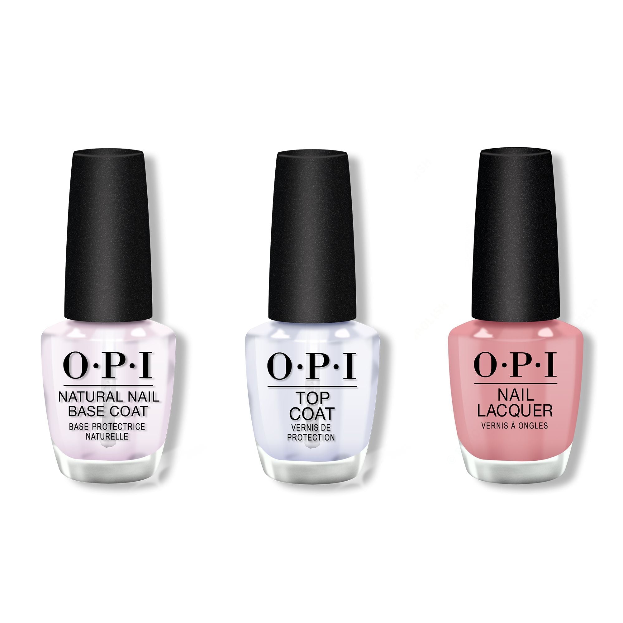 OPI - Nail Lacquer Combo - Base, Top & Tickle My France-y 0.5 oz - #NLF16 - Nail Lacquer at Beyond Polish