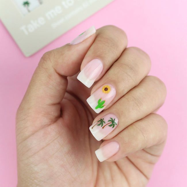 ella+mila - Nail Art Decal - Take me to the Desert - Cactus + Palm Tree + Sunflower - Nail Art at Beyond Polish