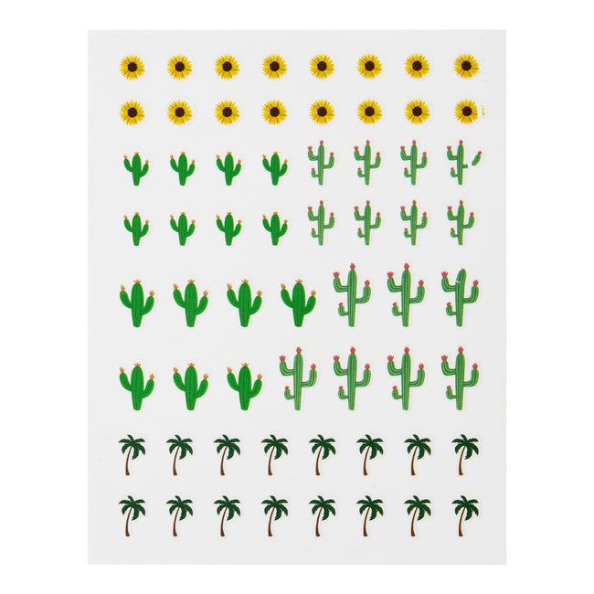ella+mila - Nail Art Decal - Take me to the Desert - Cactus + Palm Tree + Sunflower - Nail Art at Beyond Polish