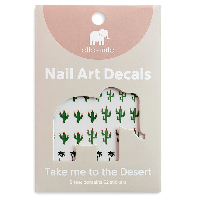 ella+mila - Nail Art Decal - Take me to the Desert - Cactus + Palm Tree + Sunflower - Nail Art at Beyond Polish