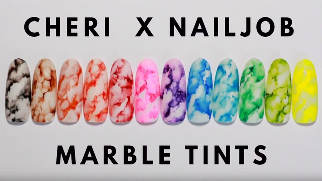 Cheri x Nailjob Marble Tints: Easy DIY Watercolor Nail Art