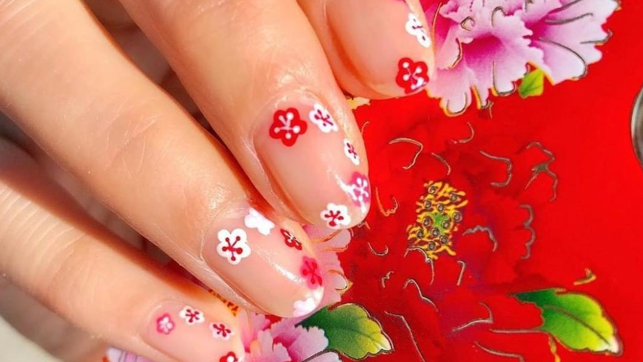 japan korea lovely fruit cherry nail