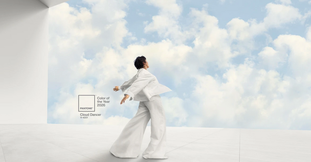 Pantone Cloud Dancer Color of the Year airy off-white neutral tone