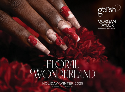 Floral Wonderland: Gelish 2025 Winter Collection Blooms with Color