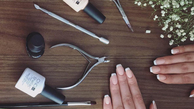 DIY French Manicure Using CND Shellac