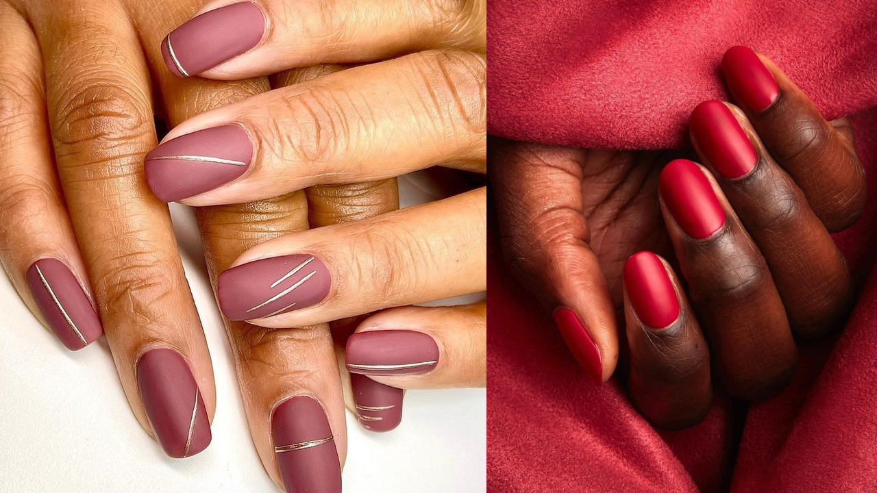 Matte Nail Art Design, White, Art, Red, Nail, Matte, HD wallpaper | Peakpx