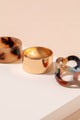 Acetate Tortoise Rings Set - Rings at Beyond Polish