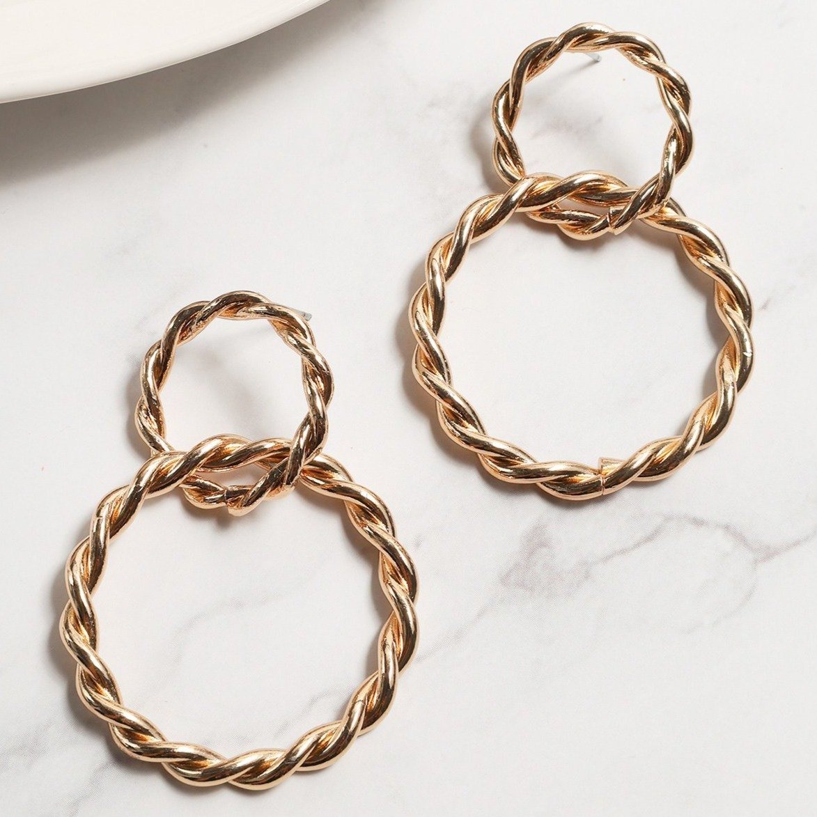 Adalyn Double Hoop Earrings - Earrings at Beyond Polish