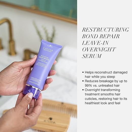 Alterna Caviar - Anti-Aging Bond Repair Leave-In Overnight Serum 100 ml /3.4 oz - Hair at Beyond Polish