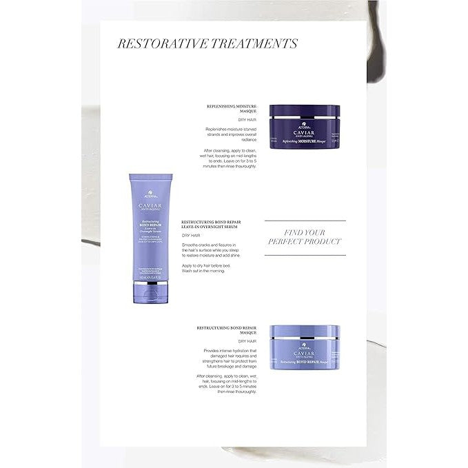 Alterna Caviar - Anti-Aging Bond Repair Leave-In Overnight Serum 100 ml /3.4 oz - Hair at Beyond Polish