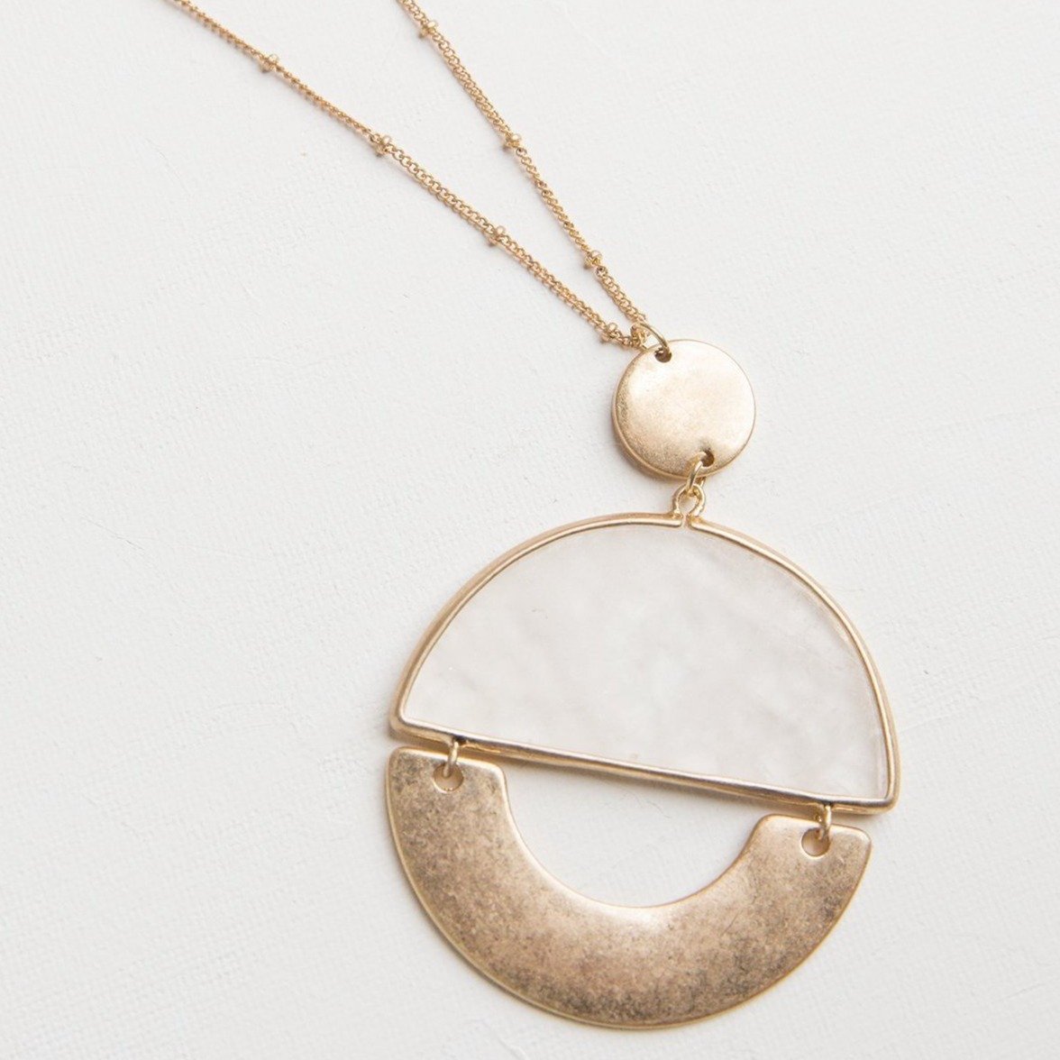 Ambient Stone Pendant Necklace - Necklaces at Beyond Polish