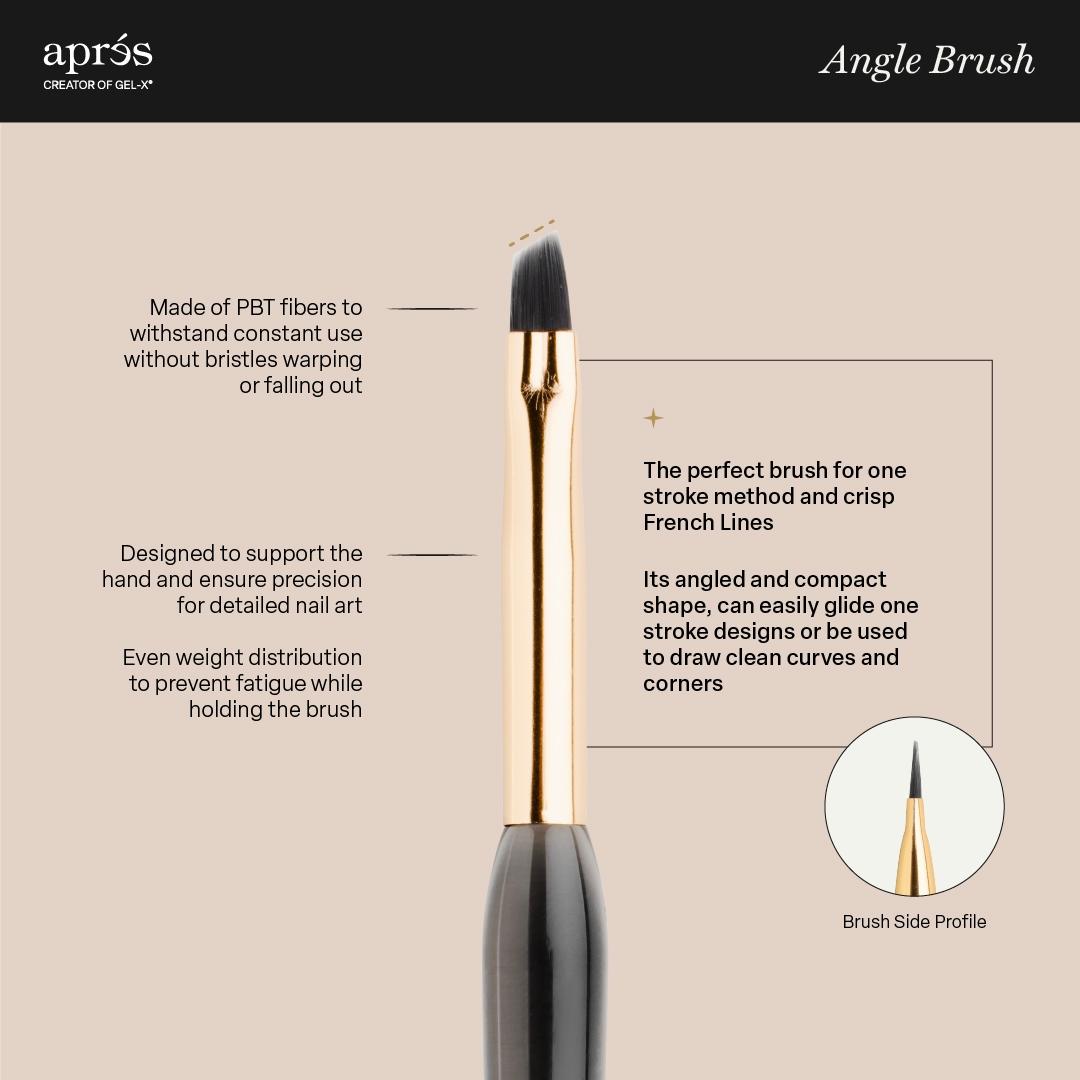 Aprés - Angle Brush 8Mm - Manicure & Pedicure Tools at Beyond Polish