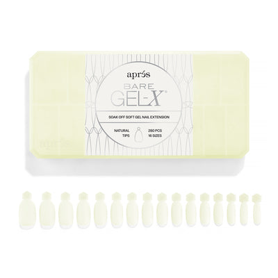 Apres - Bare Gel-X - Natural Box Of Tips (280Pcs) - Nail Extensions at Beyond Polish