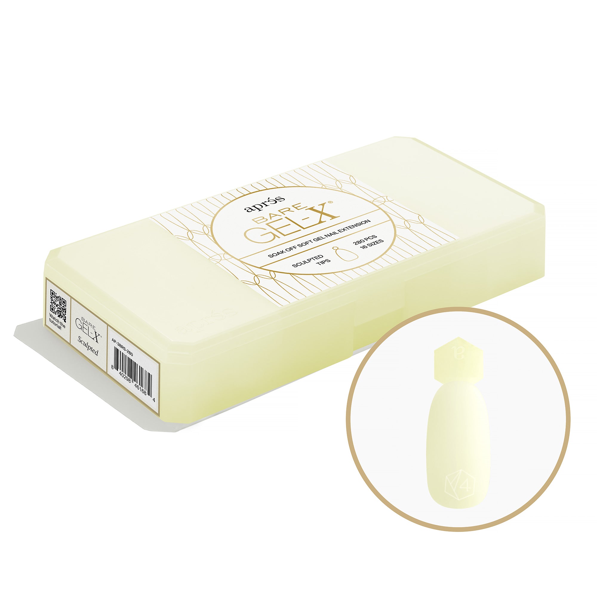 Apres - Bare Gel-X - Sculpted Box Of Tips (280Pcs) - Nail Extensions at Beyond Polish