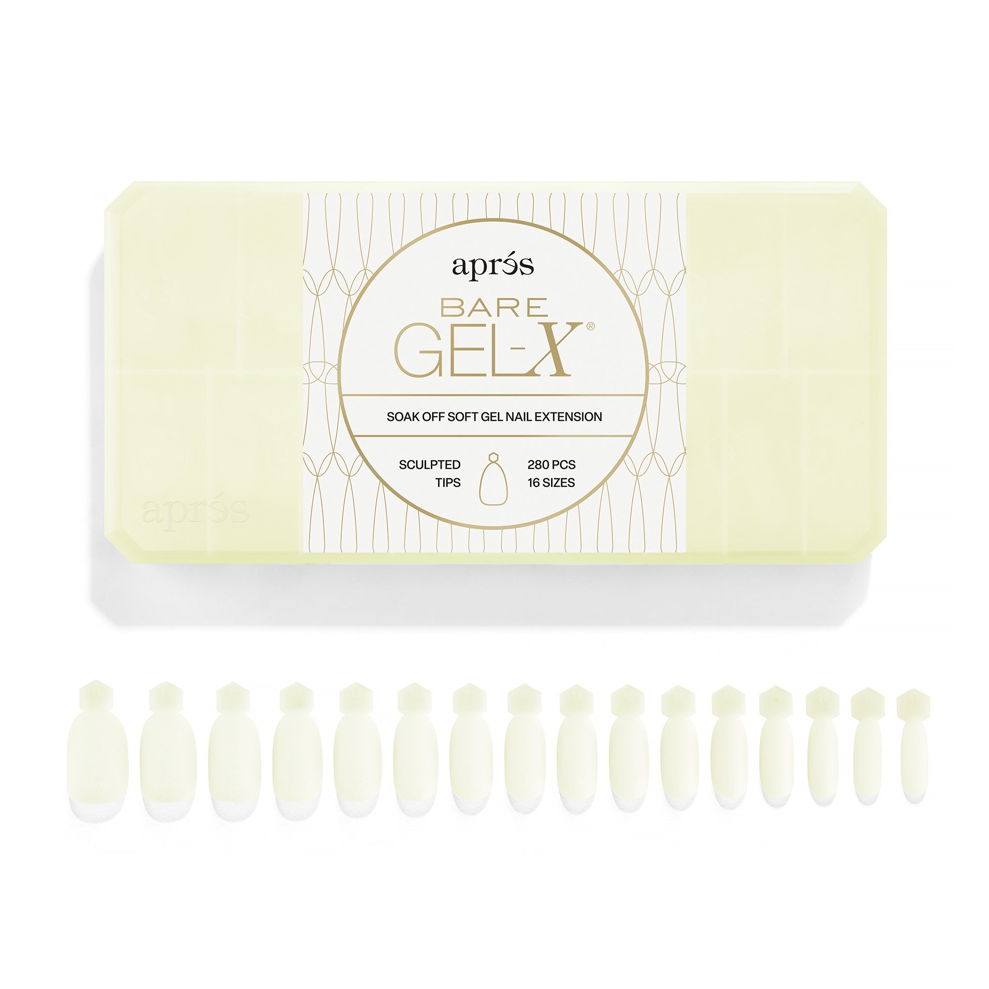 Apres - Bare Gel-X - Sculpted Box Of Tips (280Pcs) - Nail Extensions at Beyond Polish