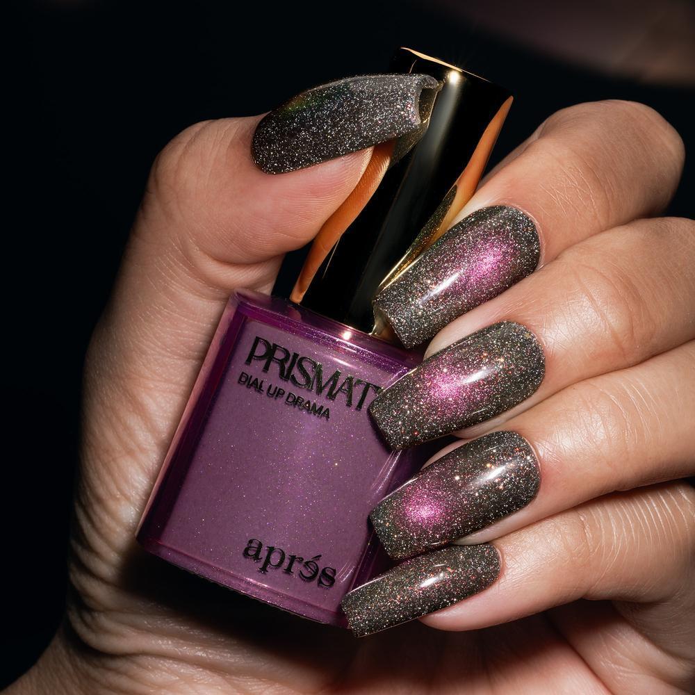 Apres - Gel Couleur - Magnetic Flash Glitter - Dial Up Drama - Gel Polish at Beyond Polish