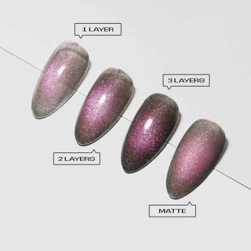 Apres - Gel Couleur - Magnetic Flash Glitter - Dial Up Drama - Gel Polish at Beyond Polish