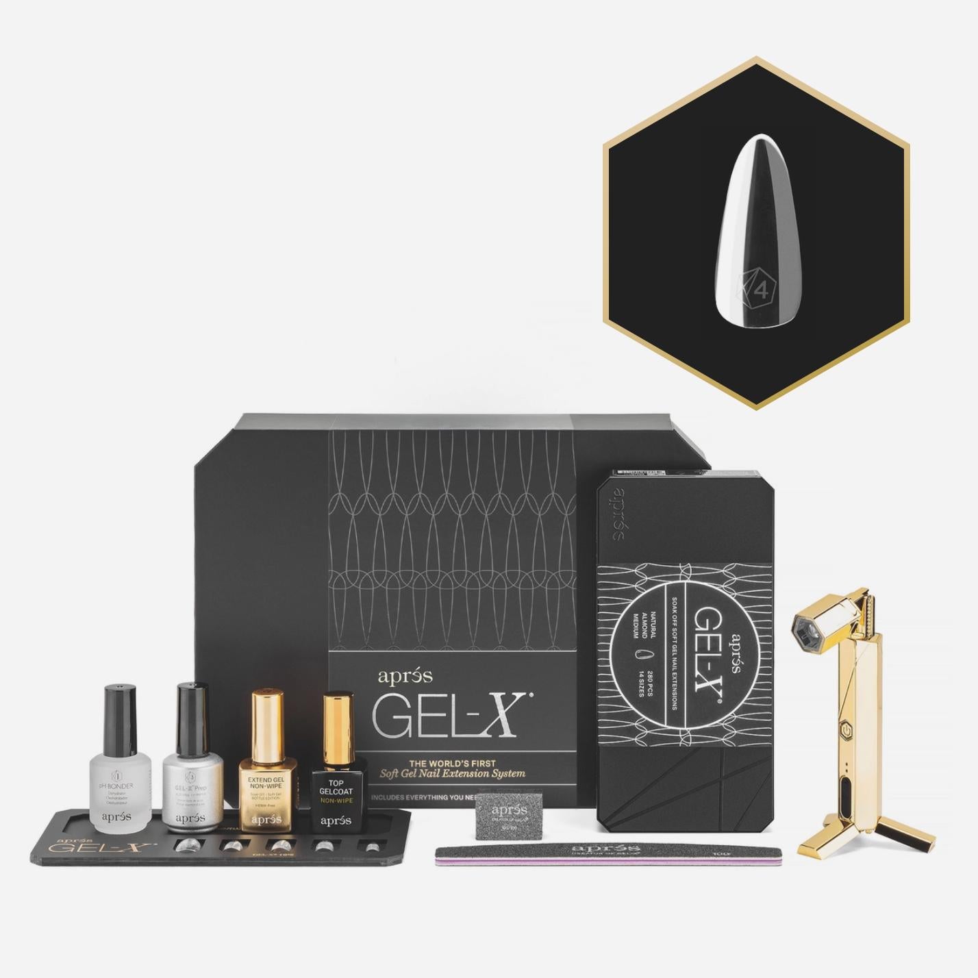 Aprés - Gel-X Signature Kit - Natural Stiletto Short (600 Pcs) - Nail Extensions at Beyond Polish