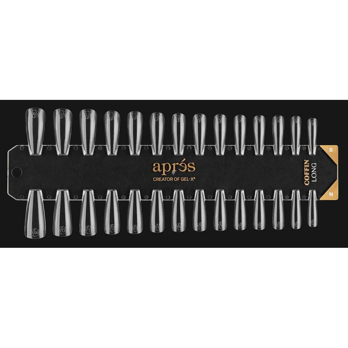 Aprés - Gel-X® Tip Swatch Natural/ Sculpted Coffin Long - Nail Extensions at Beyond Polish