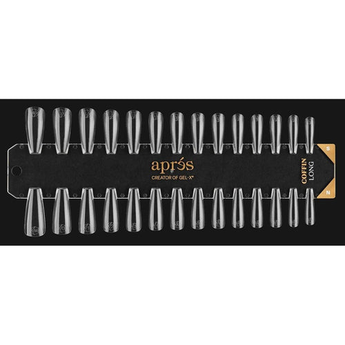 Aprés - Gel-X® Tip Swatch Natural/ Sculpted Coffin Long