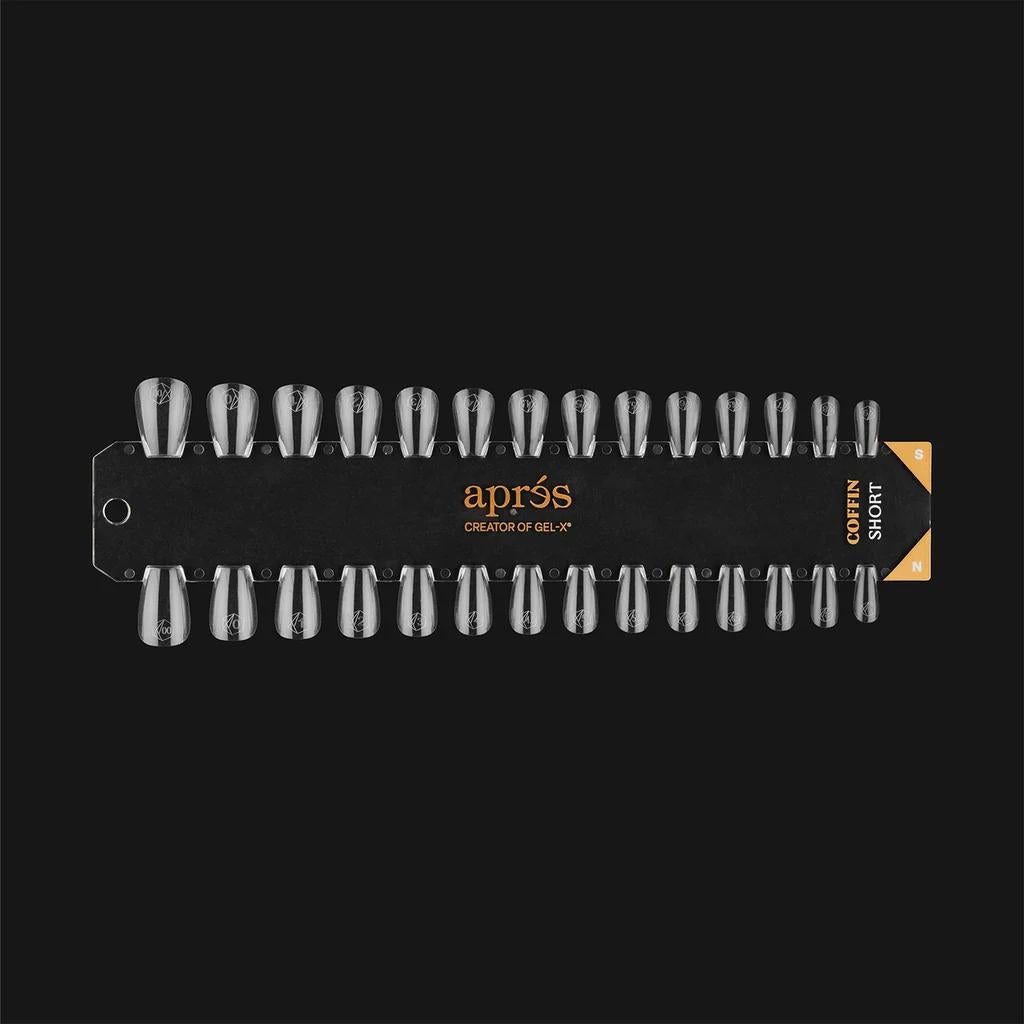 Apres - Gel-X Tip Swatch: Natural/Sculpted Coffin Short - Nail